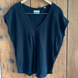 Billy Reid Cotton Cashmere Tee in XS, black